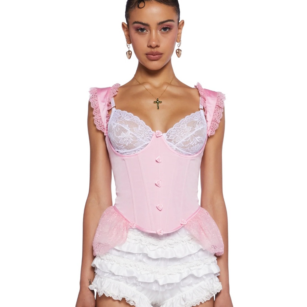 SOLD OUT Dolls Kill COURTING CONTRASTS UNDERBUST CORSET